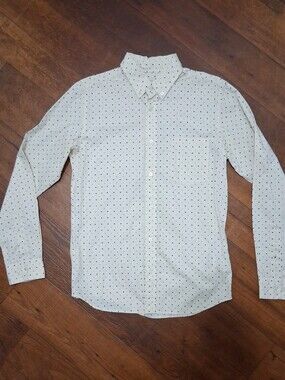 Men's Selected Homme Polka Dot Button Down Shirt Medium